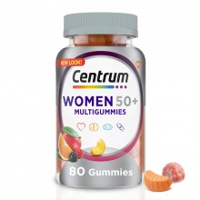 Centrum Multigummies Multivitamin for Women 50 Plus Gummies, Fruit, 80 Ct