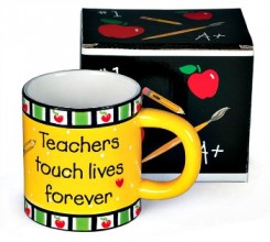 Teachers Touch Lives Forever Mug by Burton & Burton