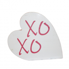 'XoXo' Heart Shaped Tabletop Sign