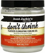 Aunt Jackie's Don't Shrink Flaxseed Elongating Curling Gel, 15 oz