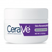 CeraVe Skin Renewing Night Cream | Niacinamide, Peptide Complex, and Hyaluronic Acid Moisturizer for Face  1.7 Oz