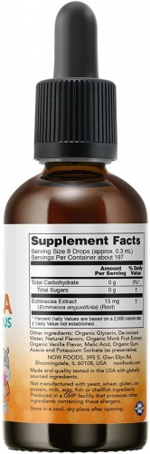 NOW Supplements, Kids Liquid Echinacea, Immune System Support, Formulated for Kids, 2 Fl Ounce