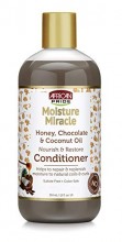 African Pride Moisture Miracle Honey, Chocolate & Coconut Oil Nourish & Restore Conditioner, 12oz
