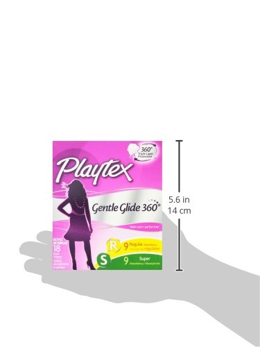 Playtex Gentle Glide 360, Fresh Scent, Super Plus, 18's
