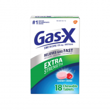 Gas-X Extra Strength 18 Chewable Tablets(Cherry Creme)