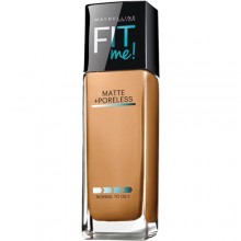 Maybelline Fit Me! Matte + Poreless Foundation, Warm Honey 1 fl oz (30 ml)