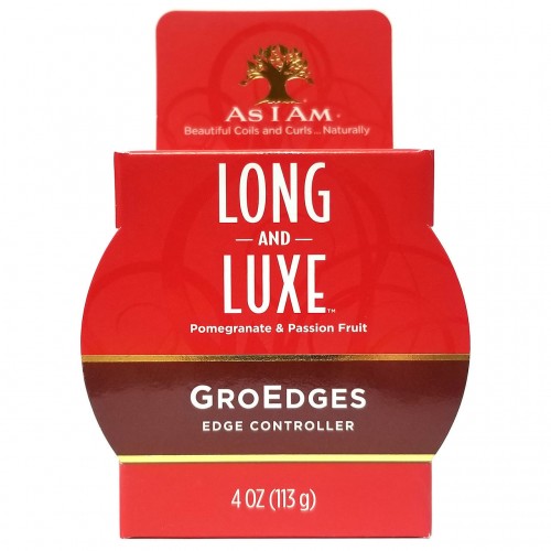 As I Am Long & Luxe Pomegranate & Passion Fruit GroEdges Edge Controller, 4oz