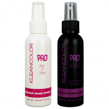 Klean Color Pro Makeup Primer & Matte Setting Spray Duo