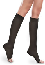 THERAFIRM 20-30mmHg Moderate Compression Stocking in Black