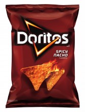 Doritos Spicy Nacho Flavored Tortilla Chips, 11 oz