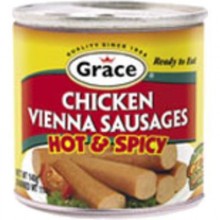 Grace Chicken Vienna Sausages Hot and Spicy 114g