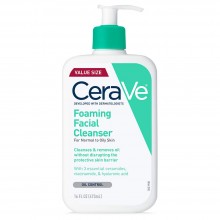 CeraVe Foaming Facial Cleanser For Normal To Oily Skin 16oz