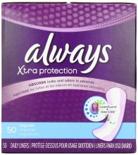Always Dri-Liners Pantiliners, Pads, Unscented 50 ea