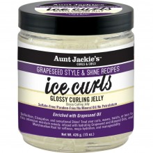 Aunt Jackie's Grapeseed Style & Shine Recipes Ice Curls Glossy Curling Jelly, 15oz
