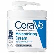 CeraVe Moisturizing Cream, Face and Body Moisturizer with Pump, 16 oz
