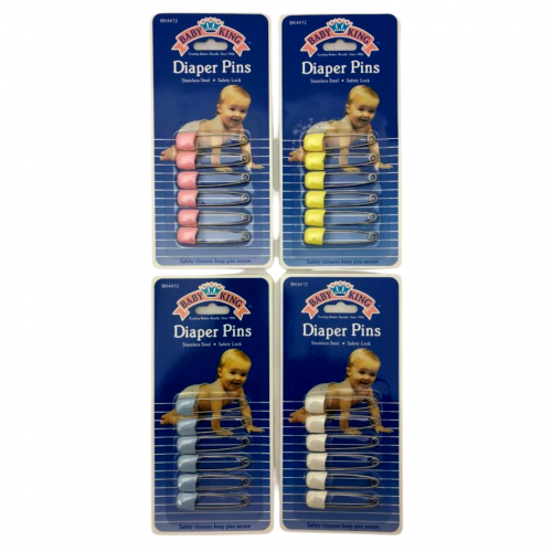 Baby King Diaper Pins (Assorted)
