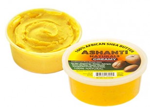 Ashanti Naturals 100% Soft And Creamy Natural African Shea Butter, Yellow, 8 Oz
