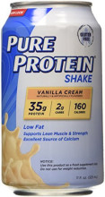 Pure Protein 35g Shake - Vanilla Cream, 11 0z