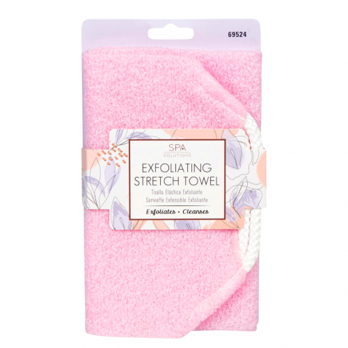 Cala Spa Solutions  Exfoliating Stretch Towel (Pink)