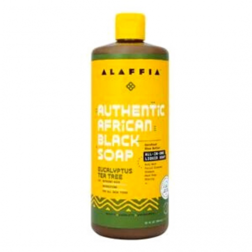 Alaffia Authentic African Black Soap 'All-In-One' Eucalyptus Tea Tree
