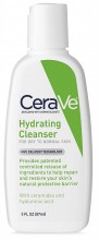 CeraVe Hydrating Face Wash 3 Fluid Ounce Travel Size