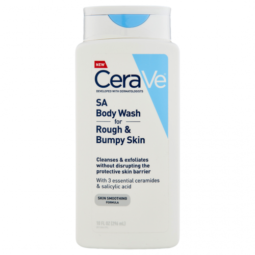 Cerave SA Body Wash for Rough & Bumpy Skin, 10 oz