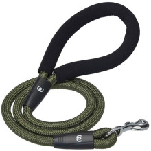 Blueberry PetNylon Dog Rope Leash with Neoprene Handle 4FT - Military Green