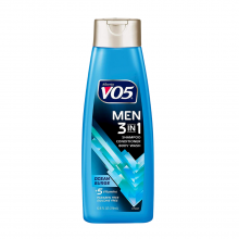 V05 Men 3 -in-1 Shampoo, Conditioner and Body Wash, Ocean Surge, 12.5oz