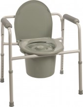 Probasics Three-In-One Steel Commode BS31C