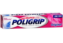 Poligrip Zinc Free Super Strong All-Day Hold, Denture Adhesive Cream2.4OZ (68g)