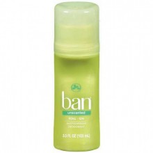Ban Roll-On Antiperspirant & Deodorant, Unscented 3.5 fl oz (103 ml)