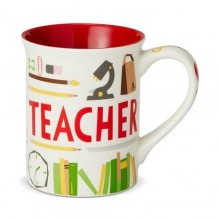 Teacher Coffee Pattern Mug Our Name Is Mud50