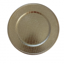 Charger Plate, Round, Gold