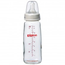 Pigeon Baby Bottle Glass 6 Oz-Peristaltic Nipple
