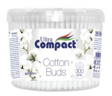 Utlra  Compact Cotton Buds 300pcs