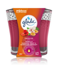 Glade 2in1 Jar Candle, Hawaiian Breeze & Vanilla Passion Fruit, 6.8 OZ. Total, Air Freshener