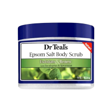Dr. Teal's Epsom Salt Body Scrub with Eucalyptus & Spearmint, 16 oz