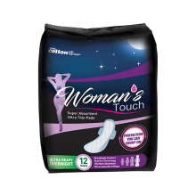 Woman's Touch Super Absorbent Ultra thin Pads , Ultra Heavy Overnight