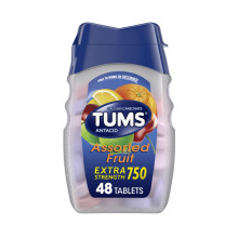 Tums Extra Strength Antacid Assorted Flavors Chewable Tablets - 48 Count