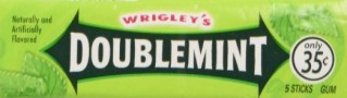 Wrigley's Doublemint Gum, 5 Sticks