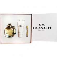 Coach New York Women 3 Piece Gift Set - 3.0 OZ EAU DE Parfum Spray