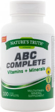 Nature's Truth Vitamin + Minerals Multivitamin Supplement, 100 ea