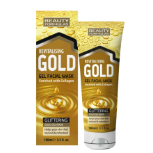 Beauty Formulas Revitalizing Gold Gel Facial Mask w/ Collagen, 3.3oz