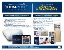 Therapedic  Memory Touch - Memory Foam Contoured Pillow