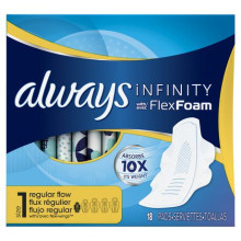 Always Infinity Flex Foam Pads, Regular, 18's