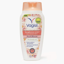 Vagisil Scentsitive Scents Plus Daily Feminine Intimate Vaginal Wash, Peach Blossom, 12 Fluid Ounce