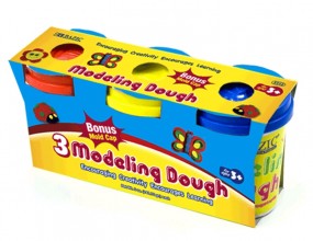 Bazic 5 oz. Multicolor Modeling Dough 3312 3 Count