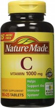 Nature Made Vitamin C 1000 mg Tablets, 125 Count