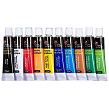 Time for Crafts, 10-pc Acrylic Paint, 8.25 inches, Multicolor