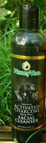 Honey Vera Jamaican Activated Charcoal Deep Pore Facial Cleanser, 8oz